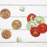 Wax and Seals Set 6 sellos diam 2,5cm - Alice in Christmas (vista 2)