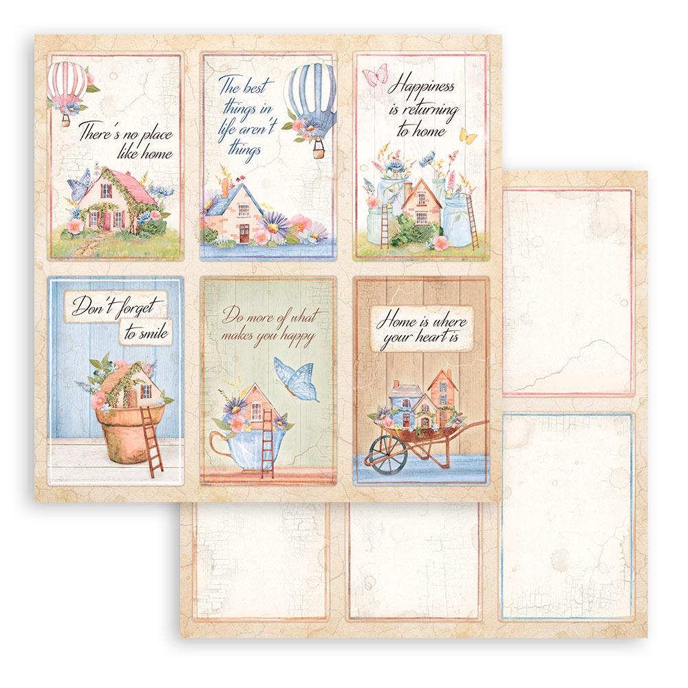 Block de cartulinas "Welcome Home Create Happines" de 20.3x20.3 cm