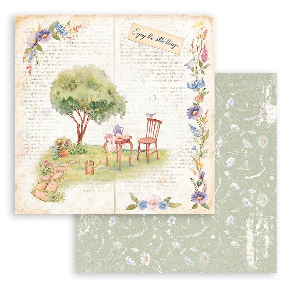 Block de cartulinas "Welcome Home Create Happines" de 20.3x20.3 cm