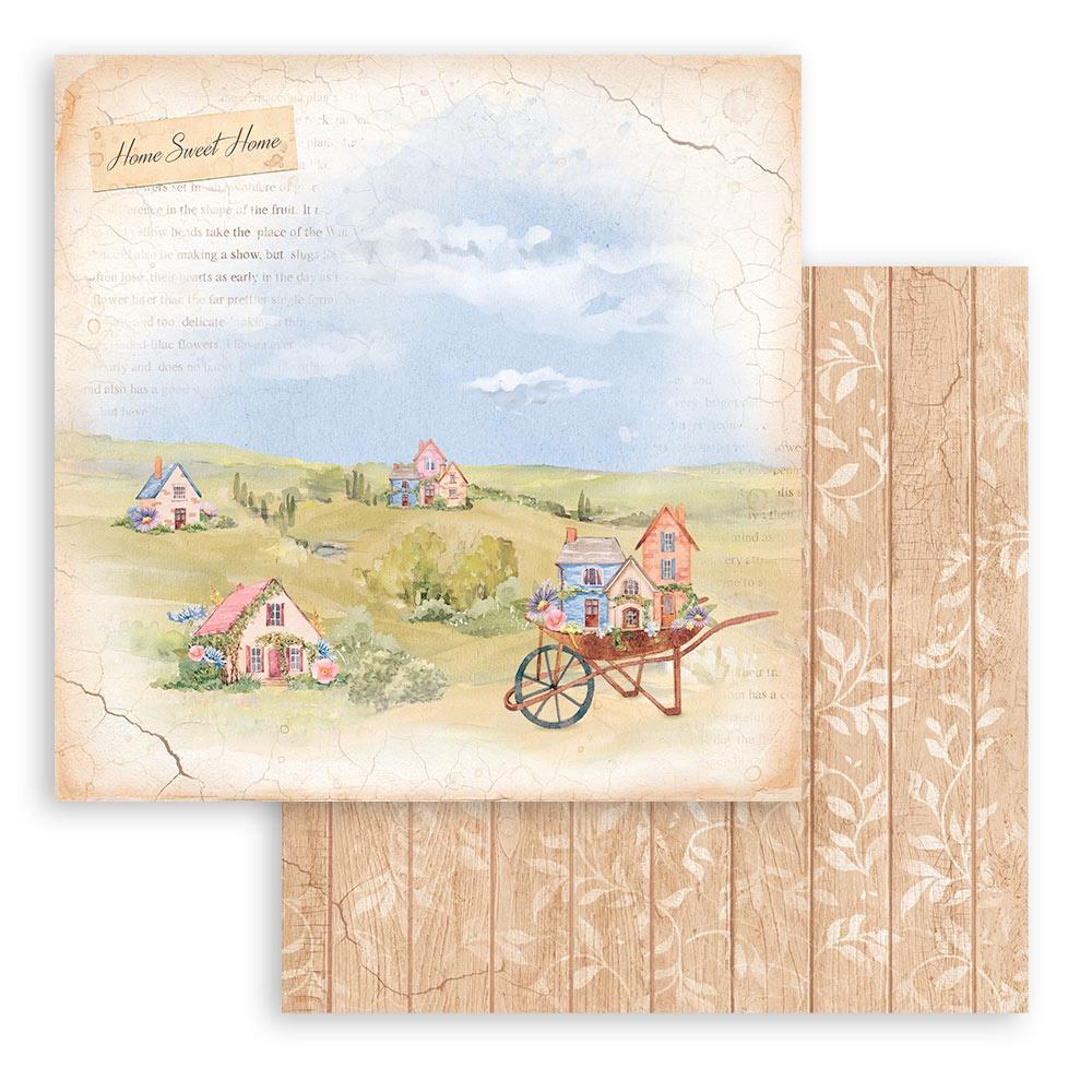 Block de cartulinas "Welcome Home Create Happines" de 20.3x20.3 cm