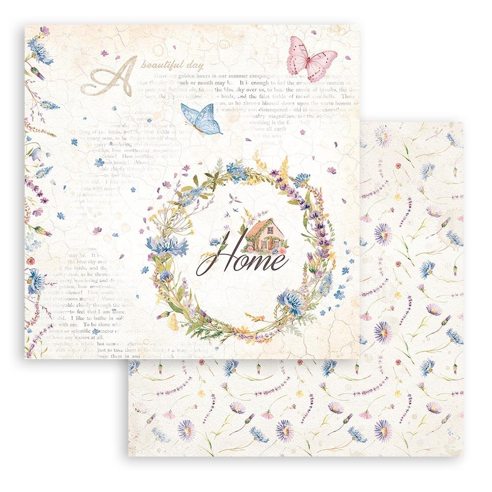 Block de cartulinas "Welcome Home Create Happines" de 20.3x20.3 cm