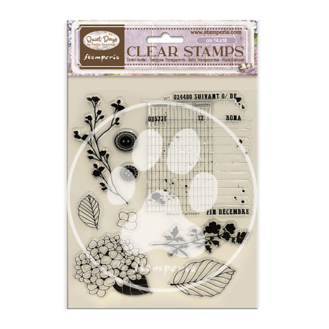 Sellos Clear Quiet Days - Hortensia