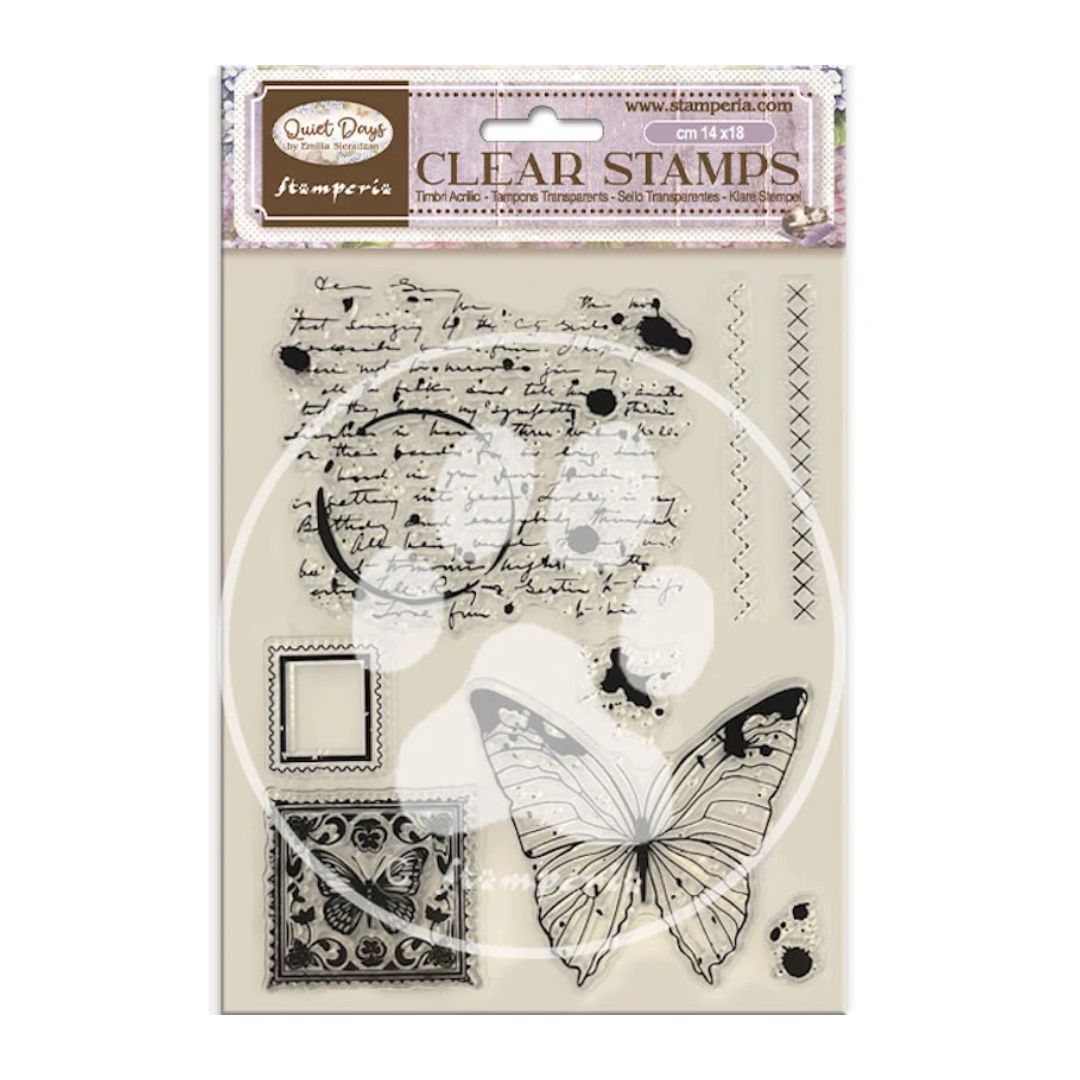 Sellos Clear Quiet Days - Mariposa