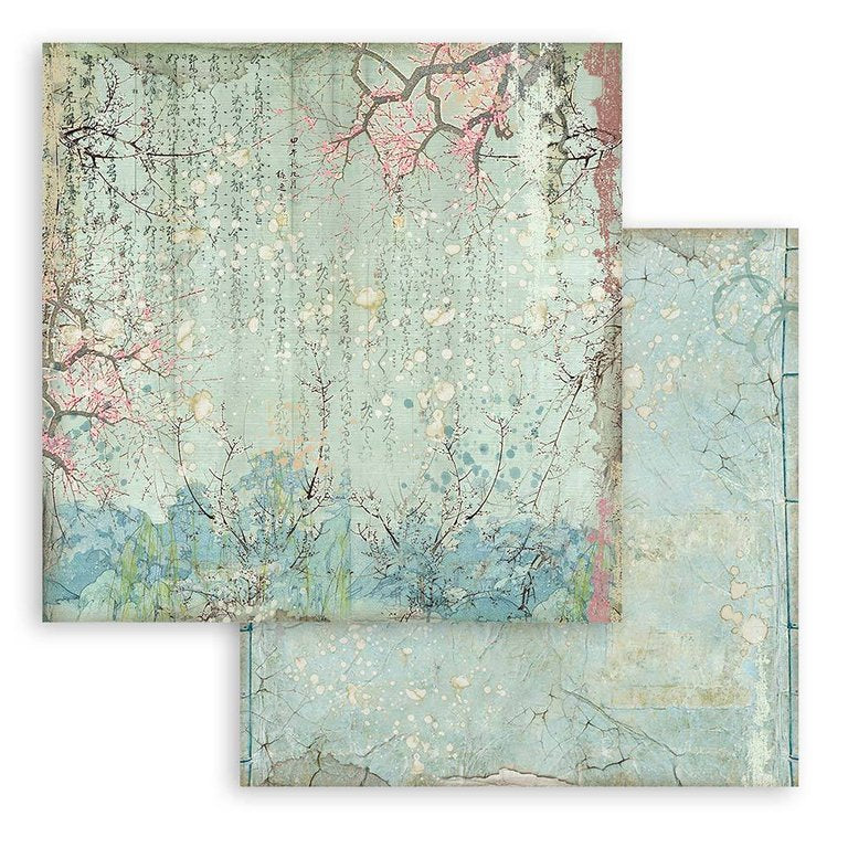 Block de cartulinas ''Fondos Sir Vagabond in Japan'' de 20.3x20.3cm