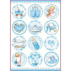 Papel de arroz A4 28gr Motivos de bebe - Niño