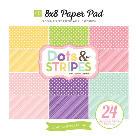 Block de cartulinas Dots and Stripes: Spring 20.3x20.3cm