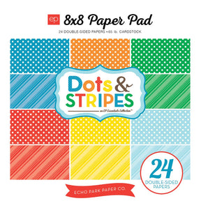 Block de cartulinas Dots and Stripes: Summer 20.3x20.3cm