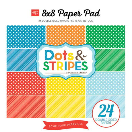 Block de cartulinas Dots and Stripes: Summer 20.3x20.3cm