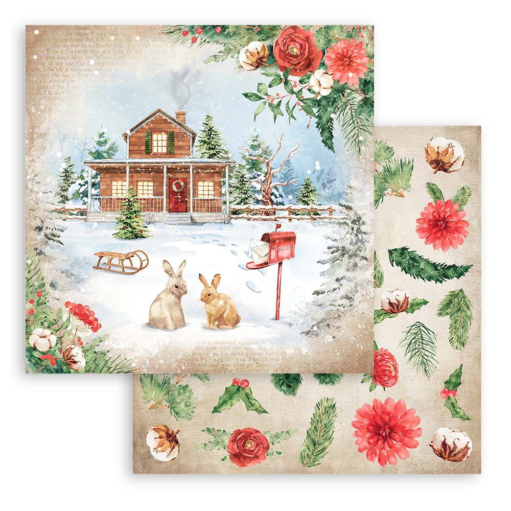 Block de cartulinas "Romantic Home for the Holidays” de 30.5x30.5 cm (vista 3)