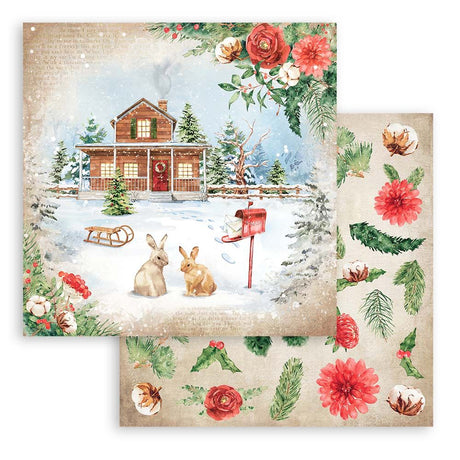 Block de cartulinas "Romantic Home for the Holidays” de 30.5x30.5 cm (vista 3)