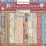 Block de cartulinas "Fondos Vintage Library" de 30.5x30.5cm