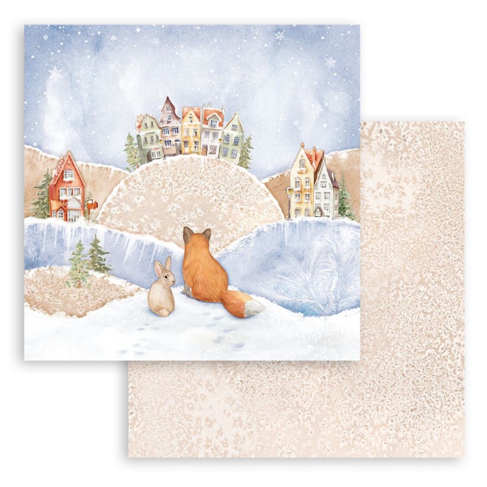 Block de cartulinas "Winter Valley” de 30.5x30.5 cm
