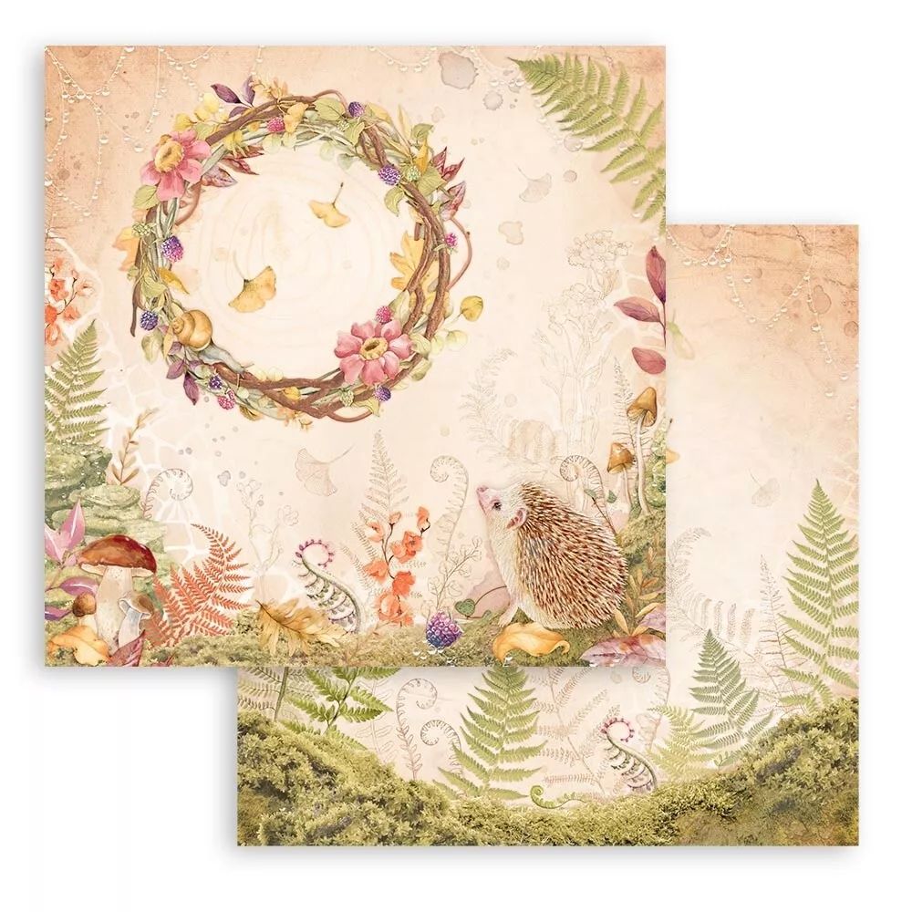 Block de cartulinas "Romantic Woodland” de 30.5x30.5 cm