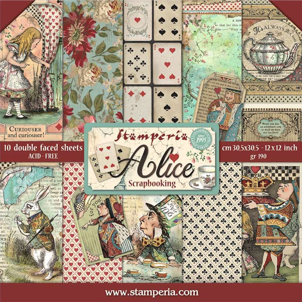 Block de cartulinas "Alice" de 30.5x30.5 cm