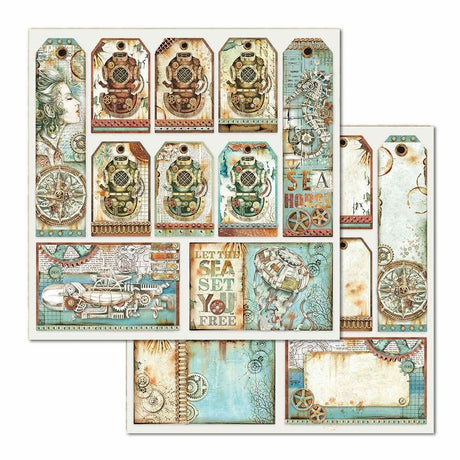 Block de cartulinas ''Mechanical Sea World'' de 30.5x30.5cm (vista 3)