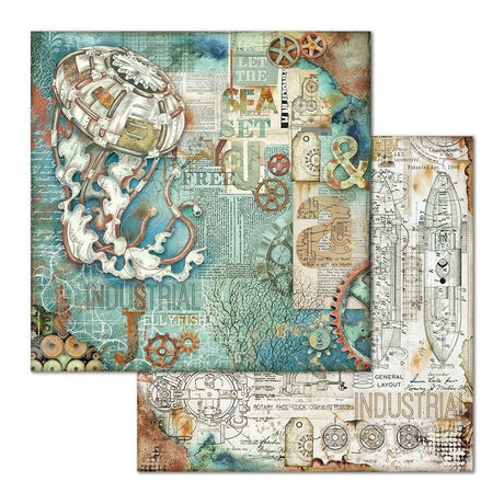 Block de cartulinas ''Mechanical Sea World'' de 30.5x30.5cm (vista 7)