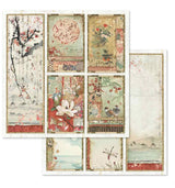 Block de cartulinas "Oriental Garden” de 20.3x20.3 cm (vista 3)