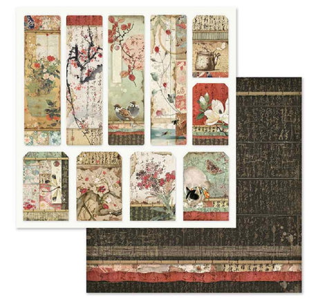 Block de cartulinas "Oriental Garden” de 20.3x20.3 cm (vista 2)
