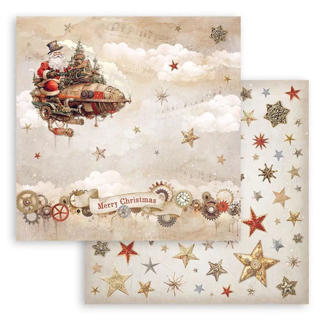Block de cartulinas "Romantic Gear Up For Christmas" de 20.3x20.3cm - Navidad (vista 4)