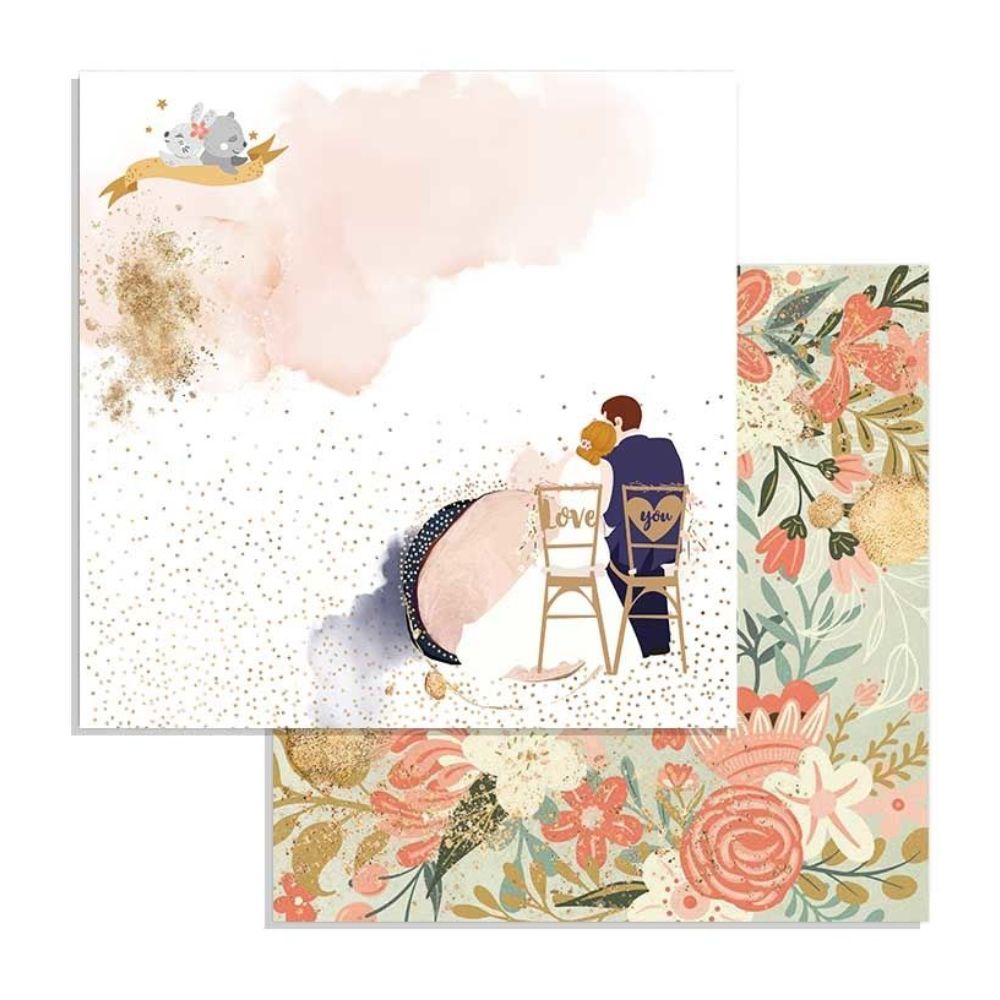Block de cartulinas "Love Story” de 20.3x20.3 cm