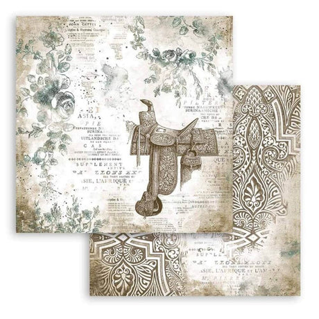 Block de cartulinas "Romantic Horses” de 20.3x20.3 cm (vista 6)