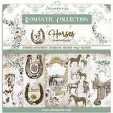 Block de cartulinas "Romantic Horses” de 20.3x20.3 cm