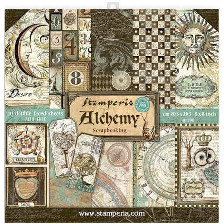 Block de cartulinas "Alchemy” de 20.3x20.3 cm