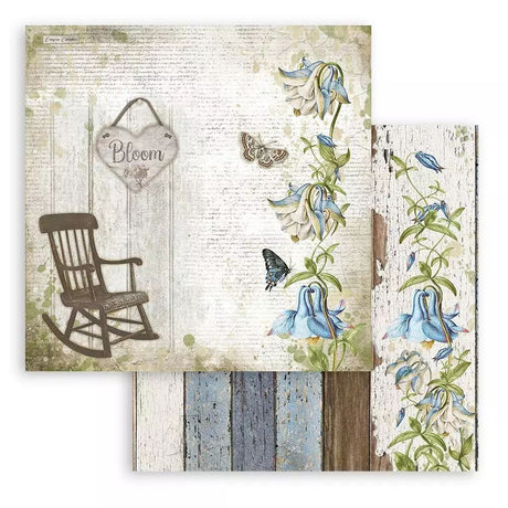 Block de cartulinas "Romantic Garden House” de 20.3x20.3 cm (vista 3)