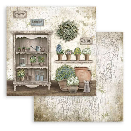 Block de cartulinas "Romantic Garden House” de 20.3x20.3 cm (vista 2)