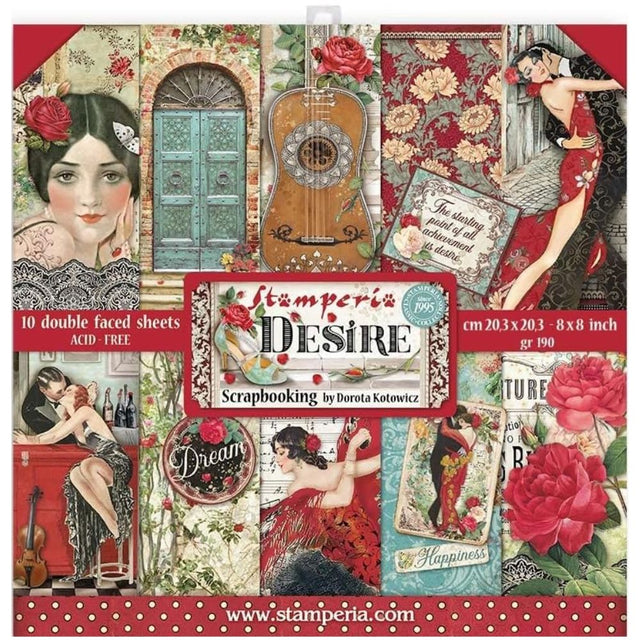 Block de cartulinas "Desire” de 20.3x20.3 cm