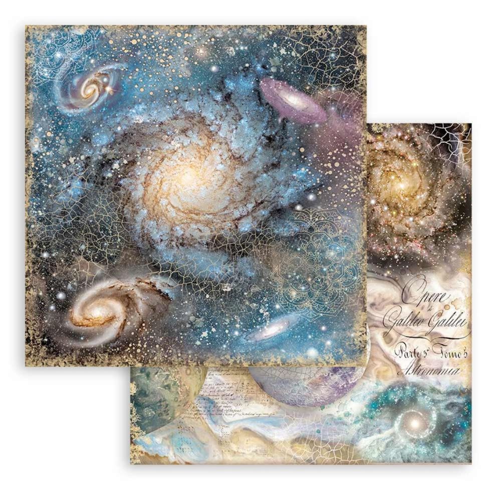 Block de cartulinas "Fondos Cosmos Infinity” de 20.3x20.3 cm