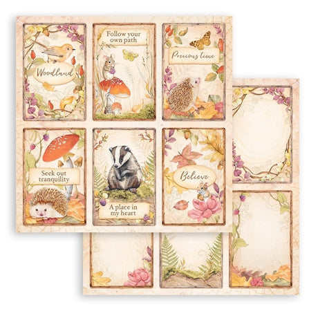 Block de cartulinas "Romantic Woodland” de 20.3x20.3 cm (vista 3)
