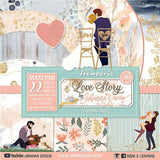 Block de cartulinas "Love Story” de 30.5x30.5cm
