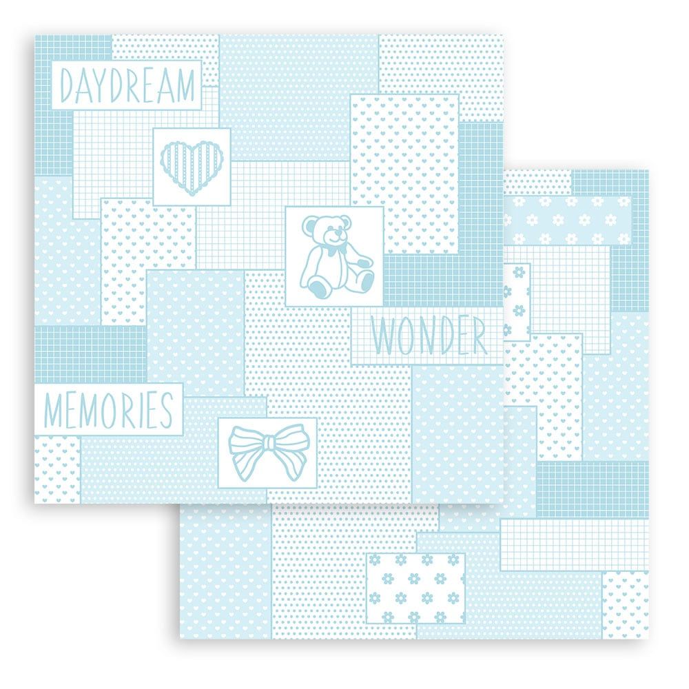 Block de cartulinas ''Fondos Babydream Blue - Niño" de 30.5x30.5cm (vista 2)