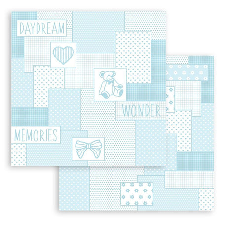 Block de cartulinas ''Fondos Babydream Blue - Niño" de 30.5x30.5cm (vista 2)