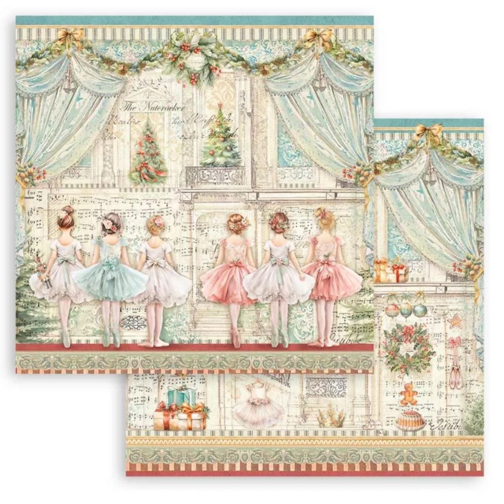 Block de cartulinas"The Nutcracker"-Cascanueces de 30.5x30.5cm