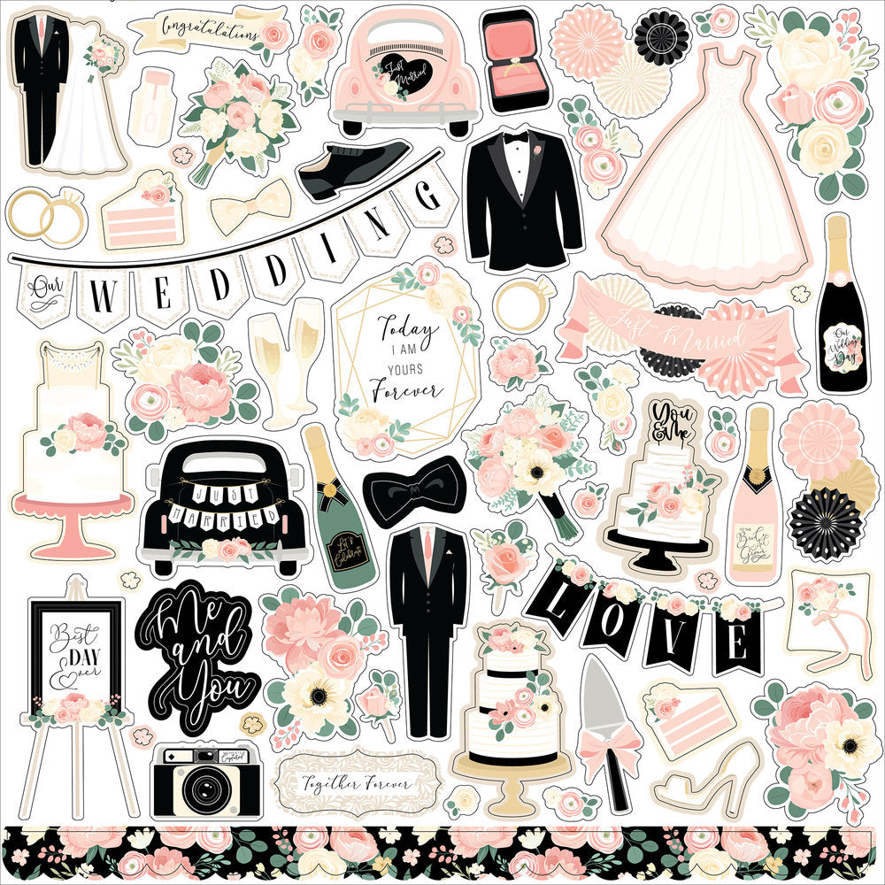 Pack de Cartulinas Wedding 30.48x30.48cm