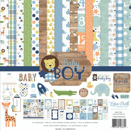 Pack de Cartulinas Baby Boy 30.48x30.48cm