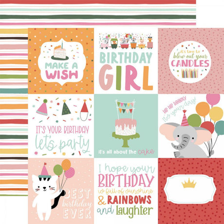 Pack de Cartulinas A Birthday Wish Girl 30.48x30.48cm (vista 4)