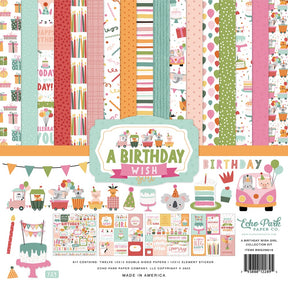 Pack de Cartulinas A Birthday Wish Girl 30.48x30.48cm
