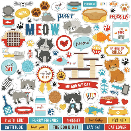 Pack de Cartulinas I Love My Cat 30.48x30.48cm (vista 2)