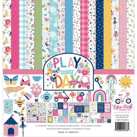 Pack de Cartulinas Play All Day Girl 30.48x30.48cm