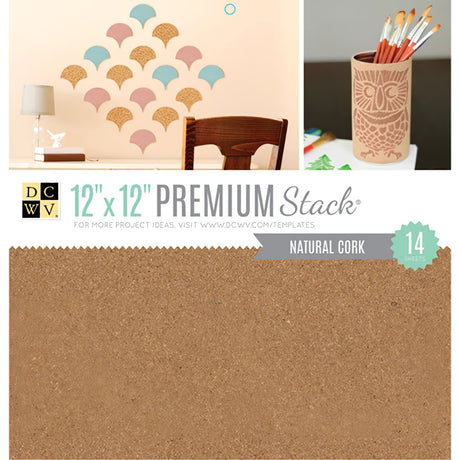 Block Corcho Natural de 30.5x30.5 - 14 Hojas