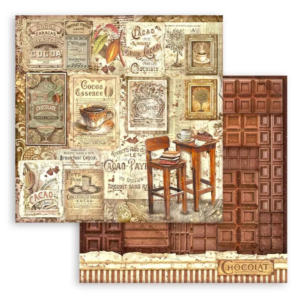 Block de cartulinas "Coffee and Chocolate" 30.5x30.5cm