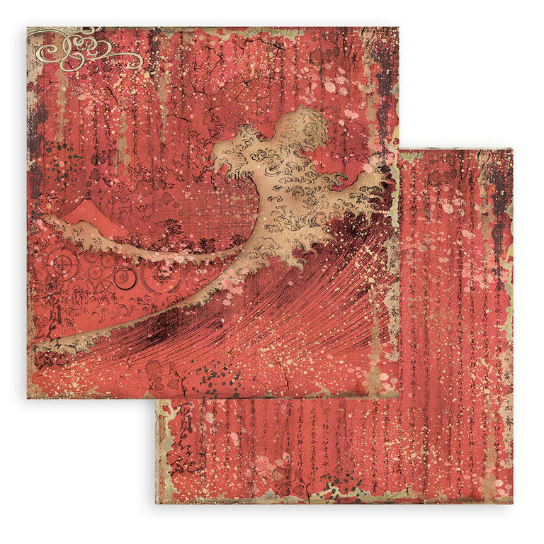 Block de cartulinas ''Fondos Sir Vagabond in Japan'' de 20.3x20.3cm