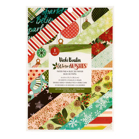 Block de cartulinas "Warm Wishes" de Vicky Boutin 15.2x20.3cm
