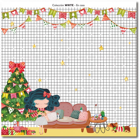 Pack de Cartulinas White - Navidad 30.5x30.5cm (vista 2)