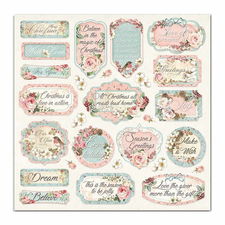 Block de cartulinas "Pink Christmas #2” de 20.3x20.3 cm (vista 4)