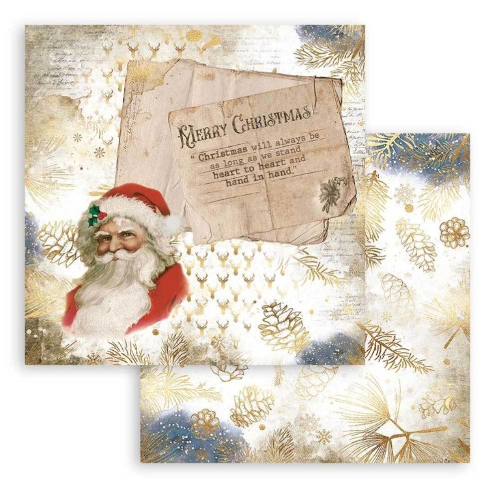 Block de cartulinas "Romantic Christmas” de 20.3x20.3 cm