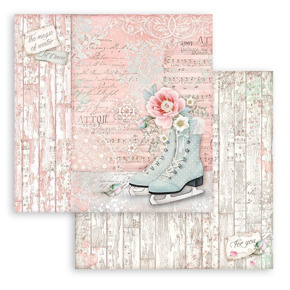 Block de cartulinas "Sweet Winter” de 20.3x20.3 cm